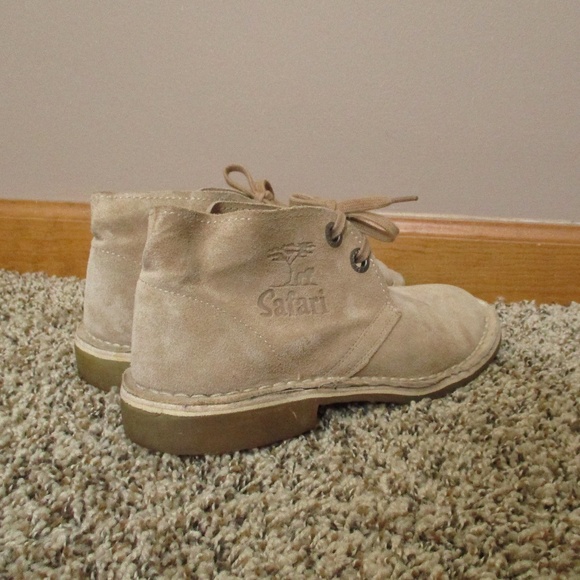 Bata Safari Chukka Boots‎ Suede Leather Men's 5 Tan Lace Up - Picture 3 of 16